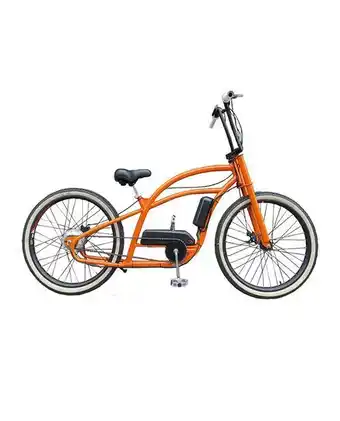 Tiendas EFE Bicicleta eléctrica ebike cruiser custom naranja oferta