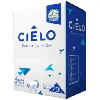 Freshmart Agua mineral sin gas cielo - caja 20 lt - unidad oferta