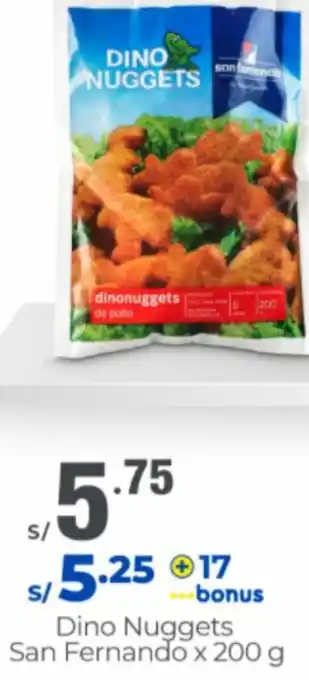 Metro DIno Nuggets San Fernando 200g oferta