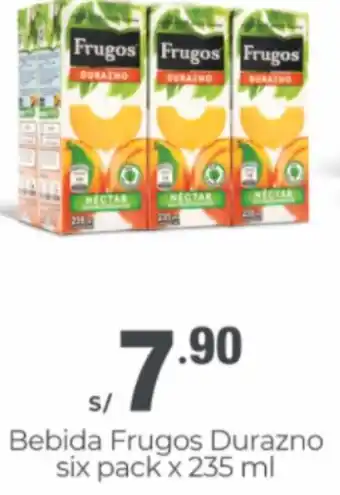 Metro Bebida Frugos Durazno Six Pack 235ml oferta