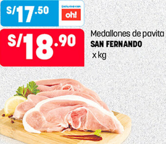 Plaza Vea Medallones de Pavita San Fernando oferta