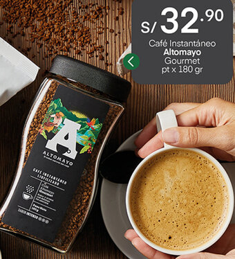 Plaza Vea Café Instantáneo Altomayo Gourmet 180g oferta