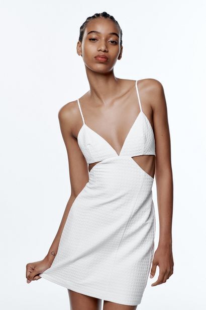 ZARA Vestido estructura cut out oferta