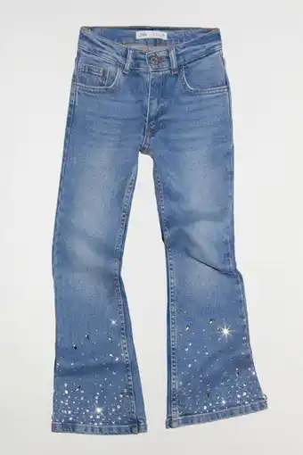 ZARA Jeans flare brillos oferta
