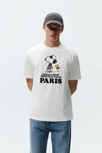 ZARA Camiseta estampación snoopy © peanuts oferta