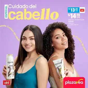 Plaza Vea Pantene Shampoo o Acondicionador colageno oferta