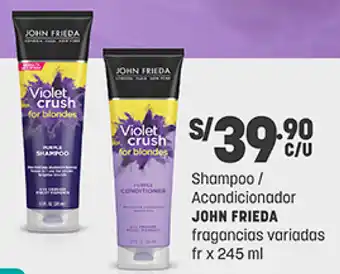 Plaza Vea JOHN FRIEDA Shampoo / Acondicionador oferta