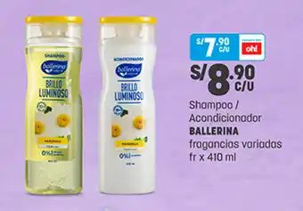 Plaza Vea BALLERINA Shampoo / Acondicionador 410 ml oferta