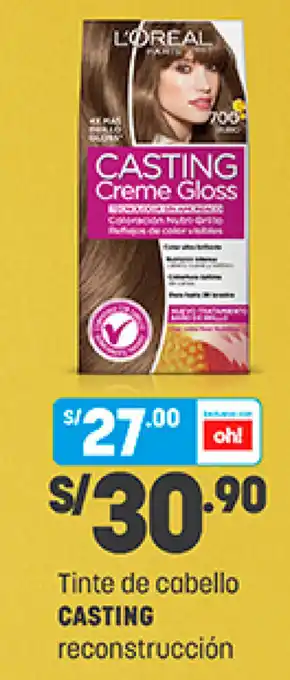 Plaza Vea CASTING Tinte de cabello reconstruccion oferta