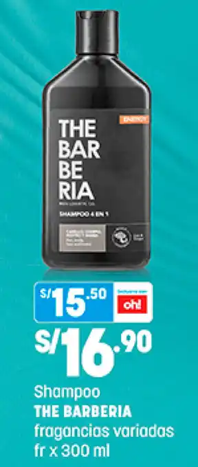 Plaza Vea THE BARBERIA Shampoo 300 ml oferta