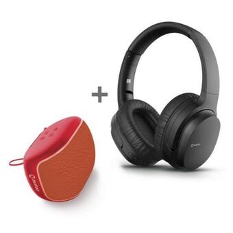 Hiraoka Parlante portátil c/ bluetooth miray pmbt-53r + audífono bluetooth miray am-18bt-n oferta