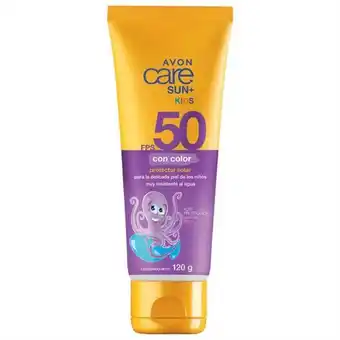 Avon care sun protector solar con color multi vitaminas para niños fps 50 120 g