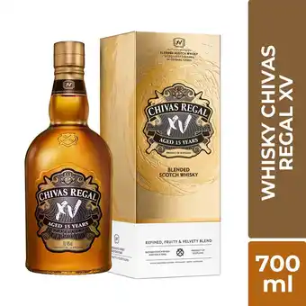 Tottus Whisky chivas 15 con estuche 700 ml oferta