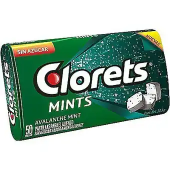 Tottus Clorets mints spearmint sin azucar x 50 pzas oferta
