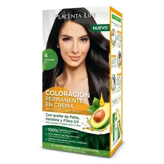 Tottus Coloración placenta life castaño 4 oferta