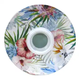 Tottus Plato piqueo redond melamine picaflor pu oferta