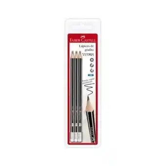 Tottus Faber lapiz grafito titan 2b x6un oferta