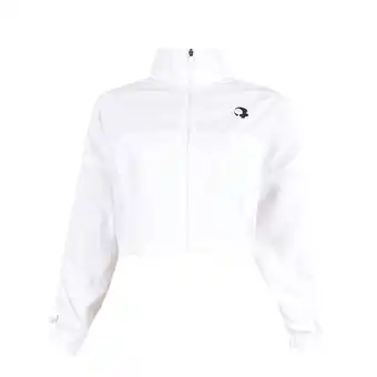 Tottus Casaca cortaviento crop mujer talla l blanco oferta