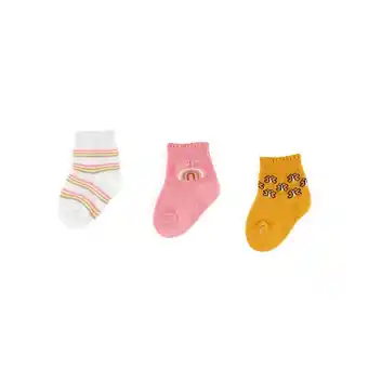 Tottus Pack 3 medias bebé talla 12m combo 5 oferta