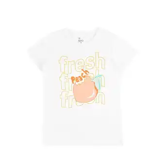 Tottus Polo algodón mc niña teen talla 12 blanc oferta