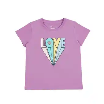 Tottus Polo algodón mc niña talla 2 violeta oferta