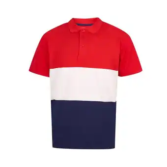 Tottus Polo pique raya hombre s rojo oferta