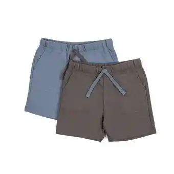 Tottus Pack 2 short french terry niño talla 2 grioc/az oferta