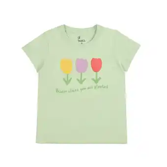 Tottus Polo algodón mc niña talla 10 verde pastel oferta
