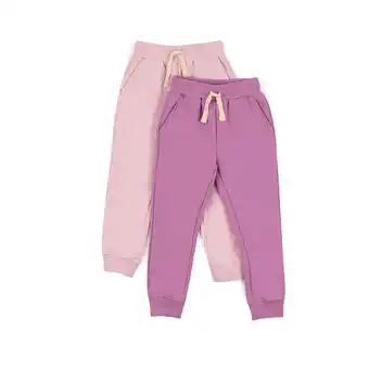 Tottus Pack 2 jogger franela niña talla 6 fucsia/rosa oferta