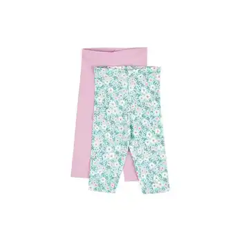 Tottus Pack 2 leggings bebé talla 6m turq/lila oferta