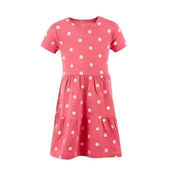 Tottus Vestido mc corte niña talla 10 salmon oferta