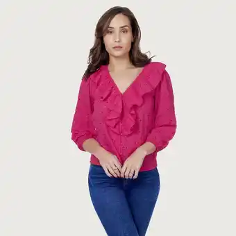 Mentha & Chocolate Blusa aitana fucsia oferta