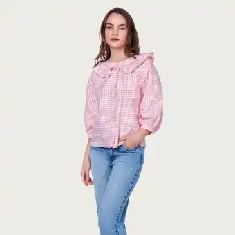 Mentha & Chocolate Blusa pamela print oferta