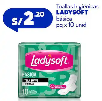 Plaza Vea Toallas Higiénicas Ladysoft Básica pq x 10 Unid oferta