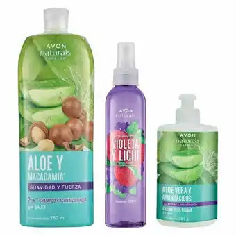 Avon Set x 3 aloe y lichi oferta