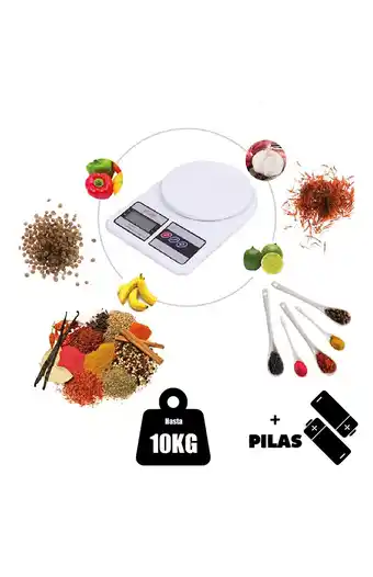 Tiendas EFE Balanza gramera digital 10 kg + pilas oferta