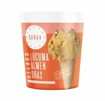Freshmart Helado vegano de lúcuma y almendras sanúa - envase 16 oz - unidad oferta