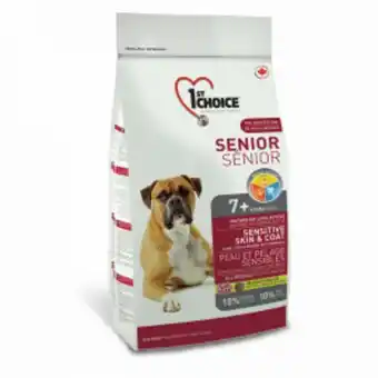 Alimento para perros senior todas las razas cordero y arroz integral 1st choice - bolsa 12 kg. - unidad