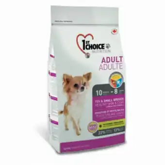 Freshmart Alimento para perros adultos razas pequeñas cordero y arroz integral 1st choice - bolsa 2.72 kg. - unidad oferta