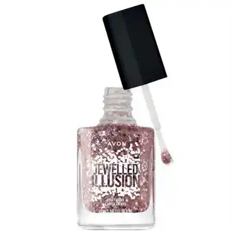 Avon jewelled ilusion esmalte de cobertura escarchada para uñas 10 ml
