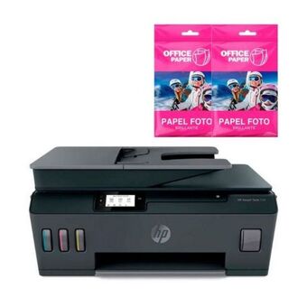 Hiraoka Impresora multifuncional hp smart tank 530 plus adf + 2 x papel foto brillante 180g x 10 hojas a4 oferta