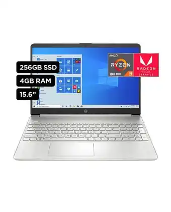Tiendas EFE Hp laptop 15-ef1009la amd ryzen 3 4300u qc 4gb 256gb ssd 15,6' oferta