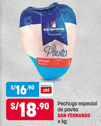 Plaza Vea Pechuga Especial de Pavita San Fernando x kg oferta