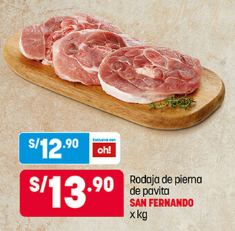 Plaza Vea Rodaja de Pierna de Pavita San Fernando x kg oferta