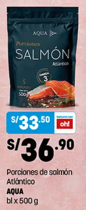 Plaza Vea Porciones de Salmón Atlántico Aqua x 500g oferta