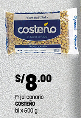 Plaza Vea Frijol Canario Costeño bl x 500g oferta