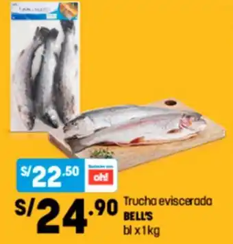 Plaza Vea Trucha Eviscerada Bell's bl x 1kg oferta
