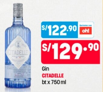 Plaza Vea Gin Citadelle bt x 750ml oferta