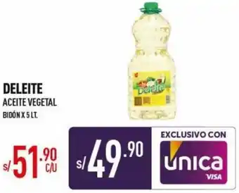 Vega Deleite Aceite Vegetal 5lt oferta