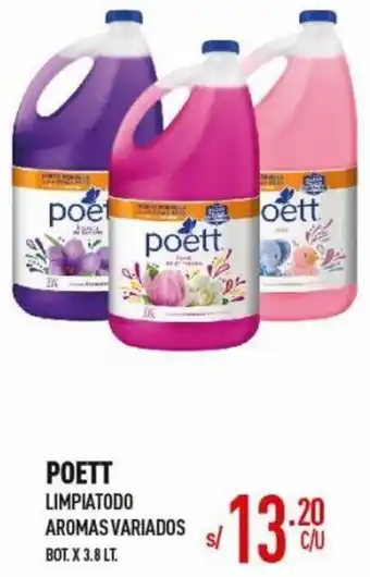 Vega Poett Limpiatodo Aromas Variados 3,8lt oferta